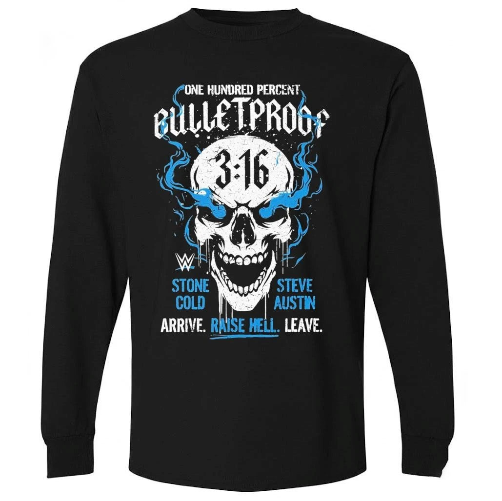 Stone Cold Steve Austin 316 One Hundred Percent Bulletproof Skull Shirt
