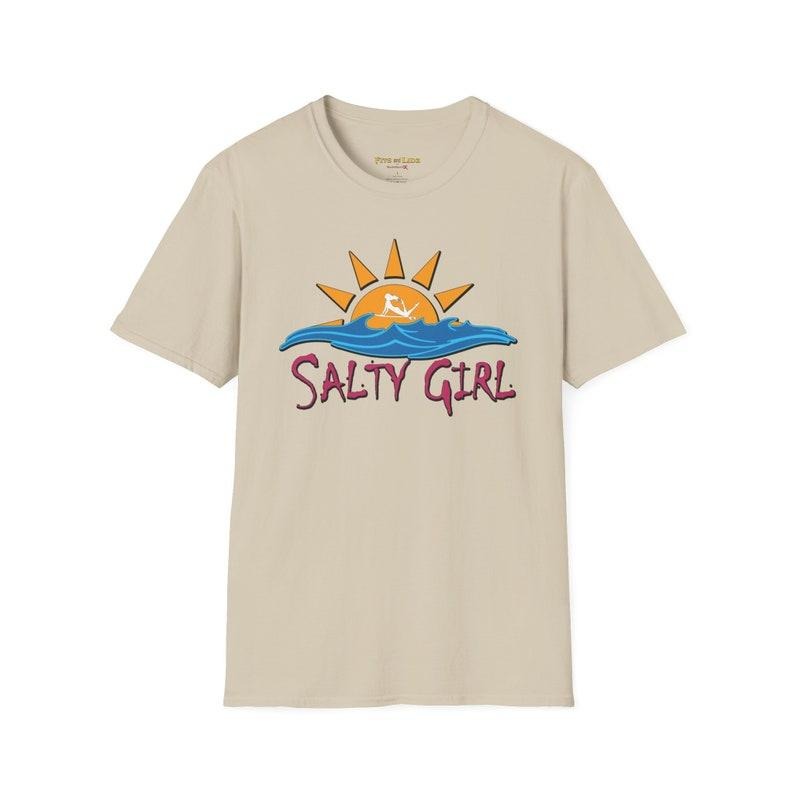 Beach theme shirt, Hoodie// Salty Girl // Surfer girl // style 02 Sweatshirt | HypeDripTees.com