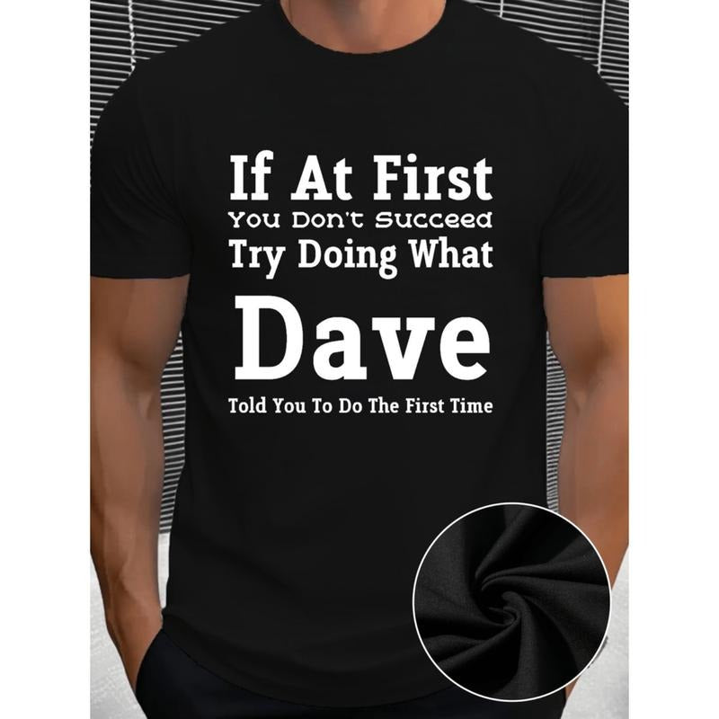 summer casual short sleeved mens dave printed t shirt black -1 Hoodie, Sweatshirt | HypeDripTees.com