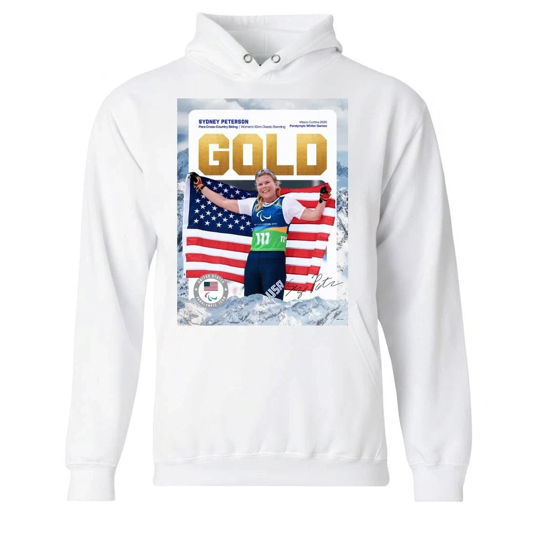 Sydney Peterson Captures Gold In The Womens 10km Classic Standing At The Winter Paralympics 2026 Shirt