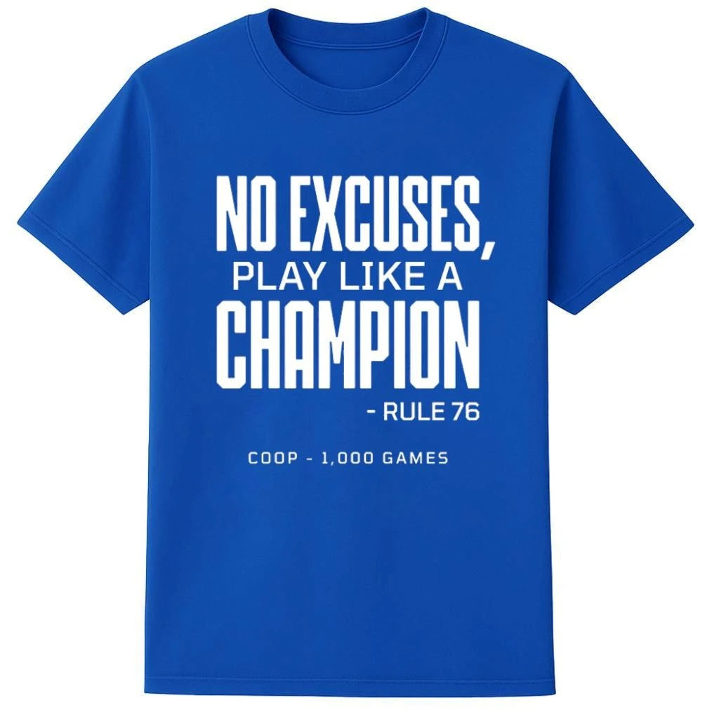 Tampa Bay Lightning 2026 No Excuses Play Like A Champion Shirt