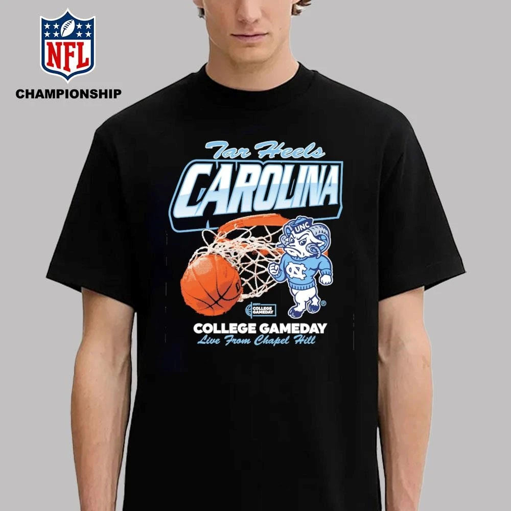 Tar Heels Carolina College Gameday Live From Chapel Hill Shirt