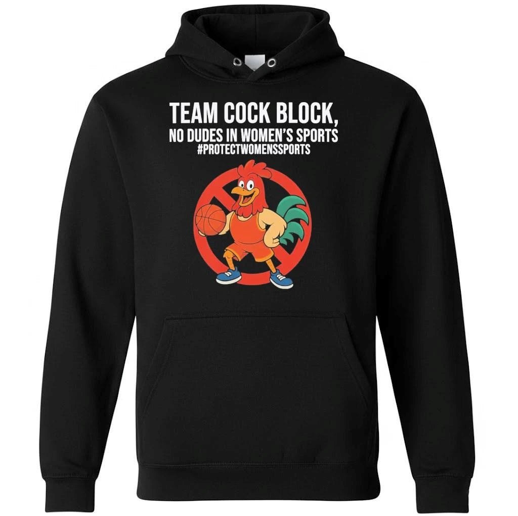 Team Cock Block No Dudes In Women’s Sports Shirt