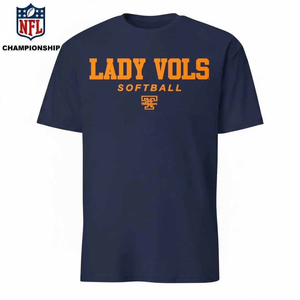 Tennessee Softball Wordmark and Logo University Shirt