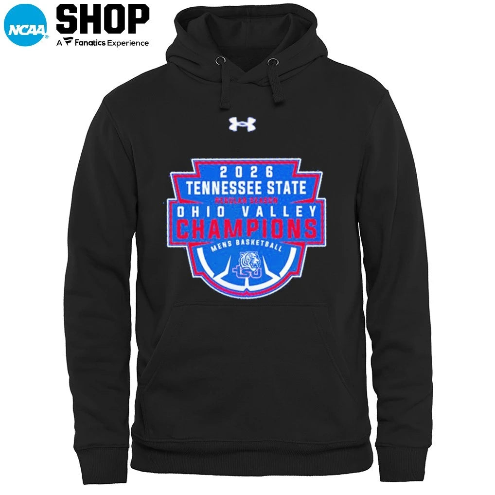 Tennessee State Tigers Men’s Basketball 2026 Regular Season Ohio Valley Champions T-Shirt