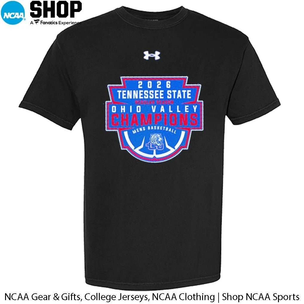 Tennessee State Tigers Men’s Basketball 2026 Regular Season Ohio Valley Champions T-Shirt