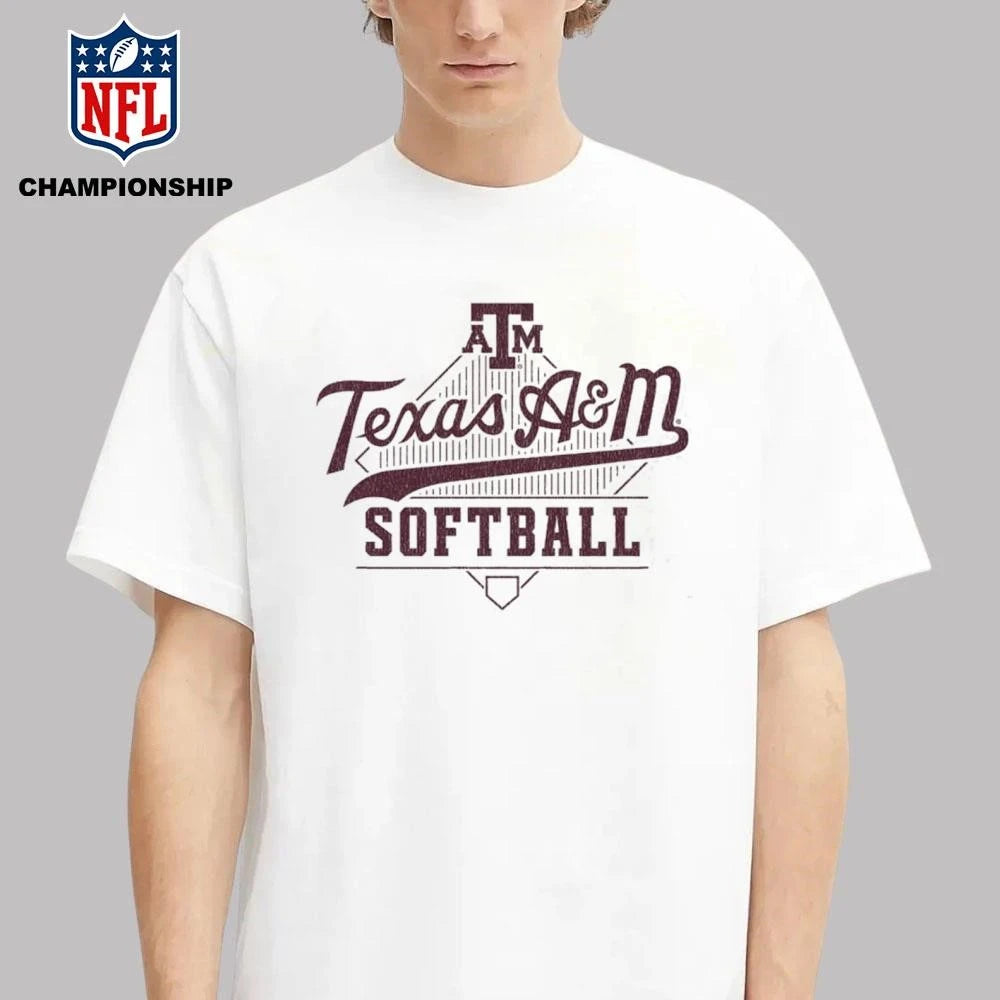 Texas A&amp;M Softball Script Home Plate Shirt
