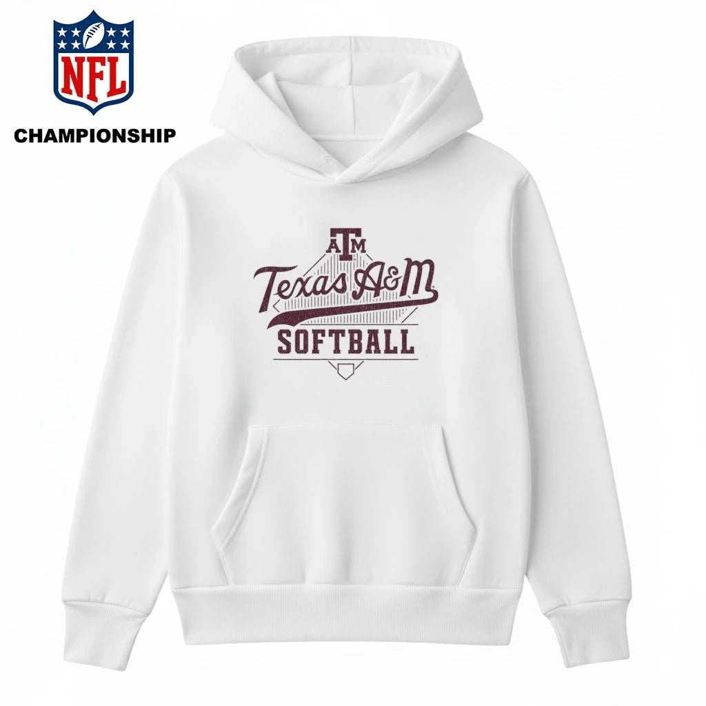 Texas A&amp;M Softball Script Home Plate Shirt