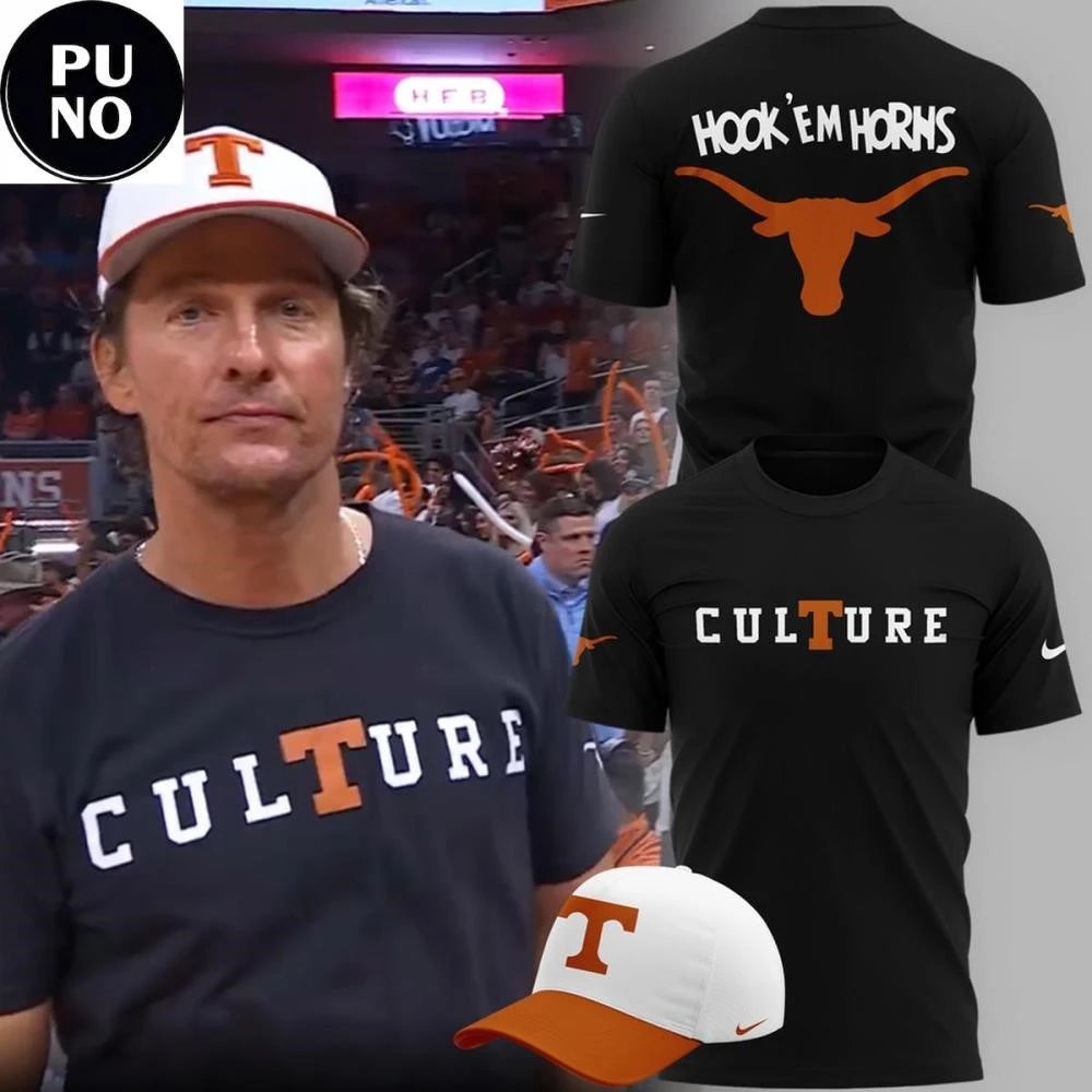 Texas Longhorns 2026 Culture Hook ’em Horns 2 Sides Shirt
