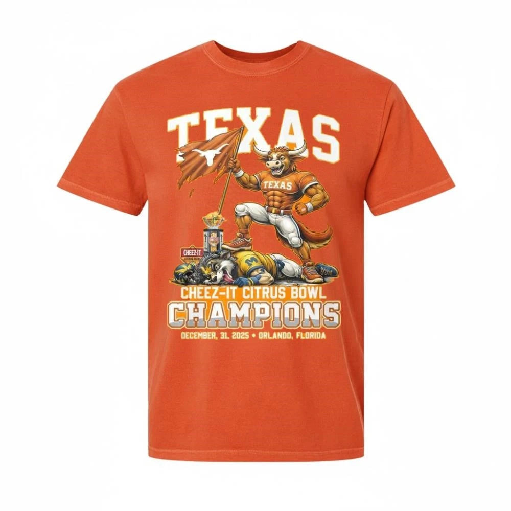 Texas Longhorns Cheez-It Citrus Bowl Champions December, 31, 2025 Shirt