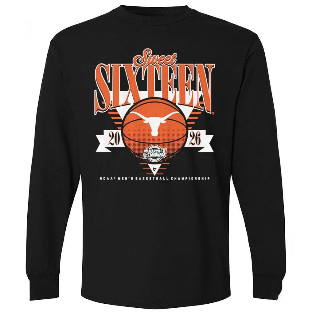 Texas Longhorns MBB 2026 Sweet Sixteen Shirt