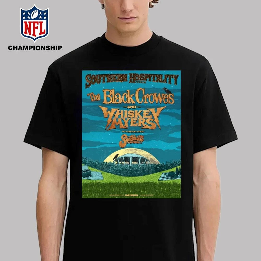 The Black Crowes And Whiskey Myers Southern Hospitality Tour 2026 North America Schedule Dates Shirt