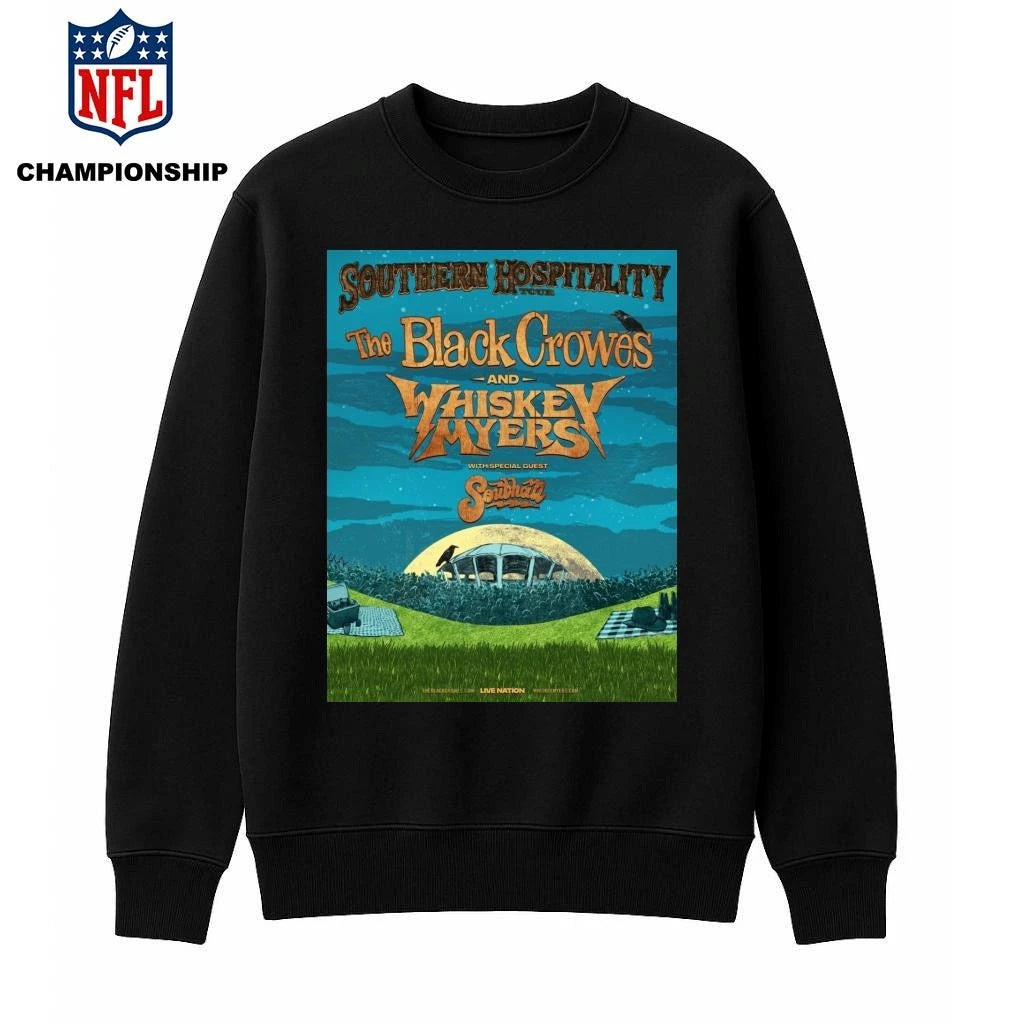 The Black Crowes And Whiskey Myers Southern Hospitality Tour 2026 North America Schedule Dates Shirt