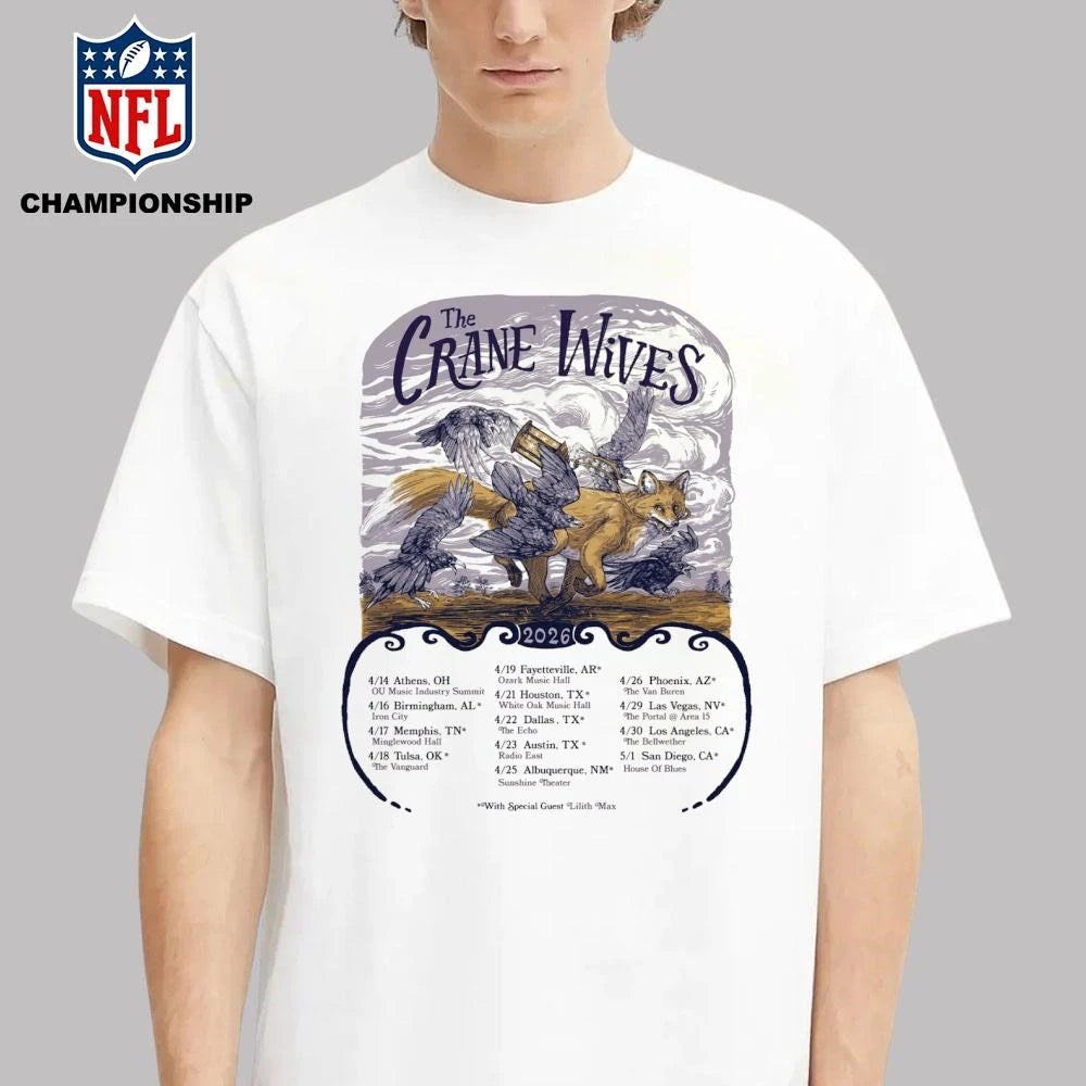 The Crane Wives April 26 2026 The Van Buren Phoenix, AZ Poster Shirt’