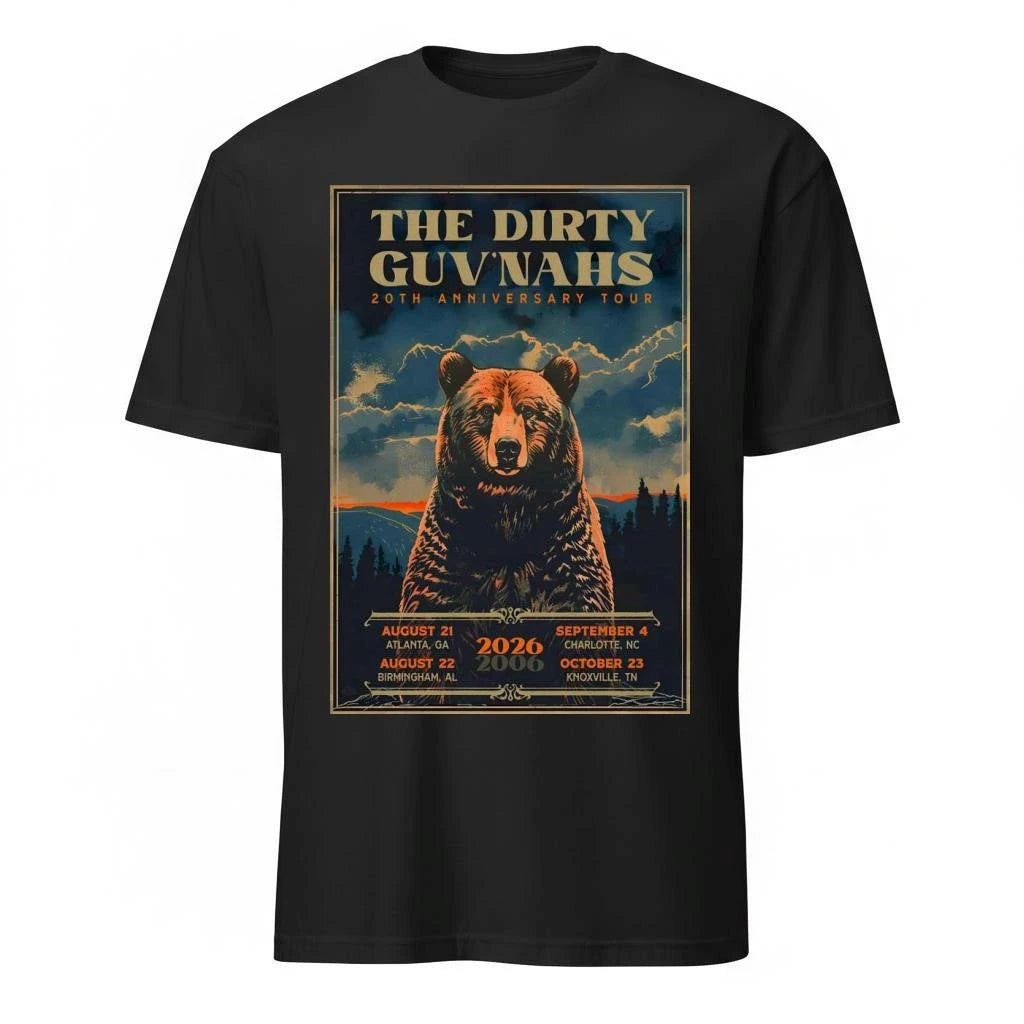 The Dirty Guv’nahs 20th Anniversary 2026 Shows Poster Shirt