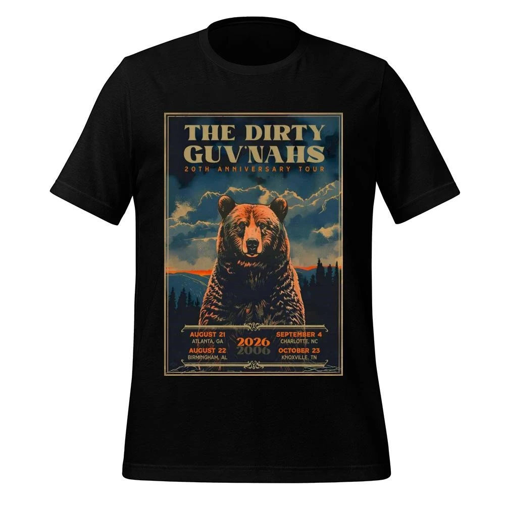 The Dirty Guv’nahs 20th Anniversary 2026 Shows Poster Shirt