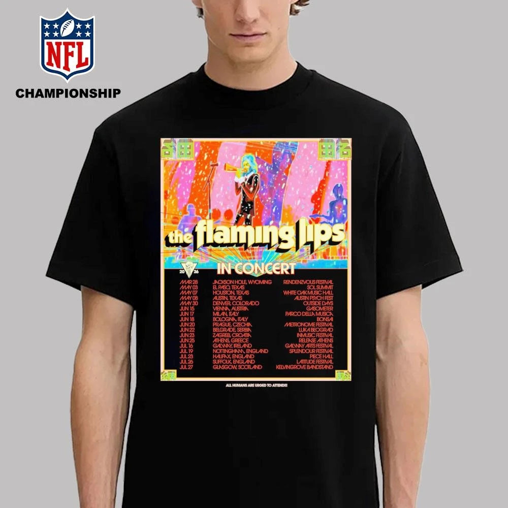 The Flaming Lips Peace &amp; Punk Rock 2026 Poster Shirt