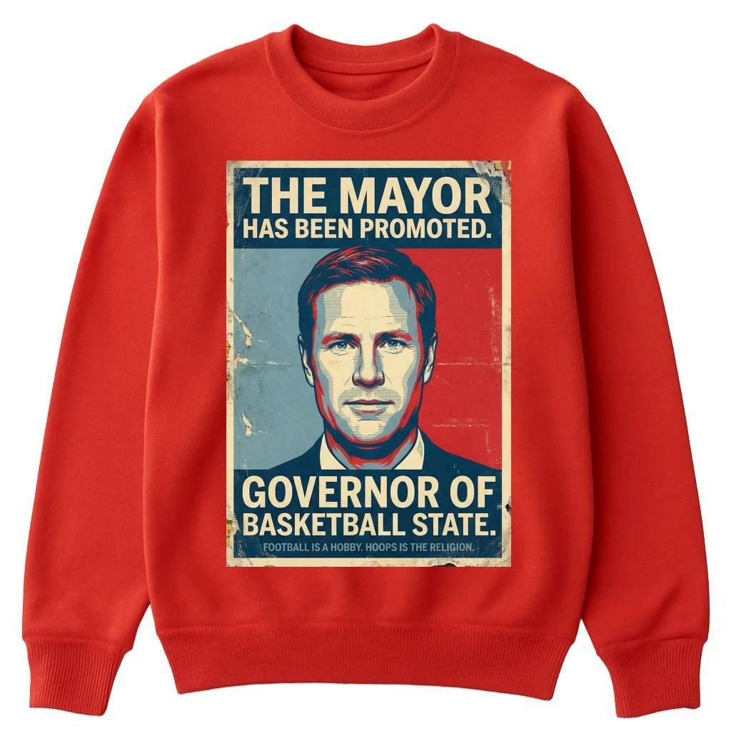 The Mayor Has Been Promoted Governor Of Basketball State Nebraska Cornhuskers Shirt