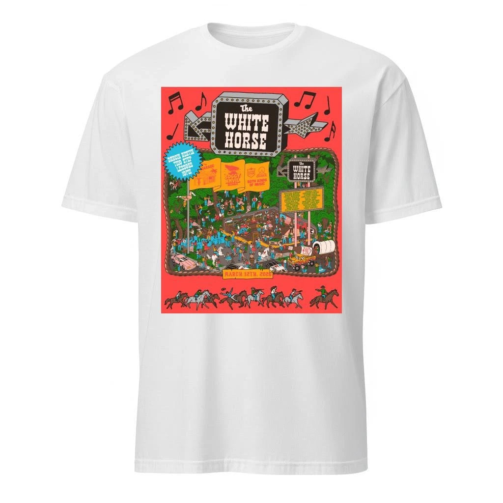 The White Horse Soggy Anvil Records Poster Mar 12 2026 poster Shirt