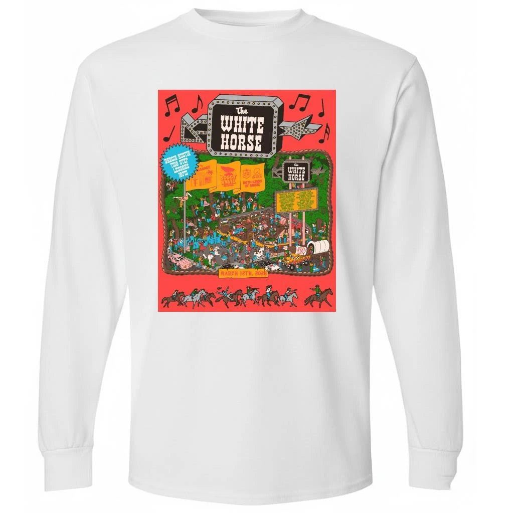 The White Horse Soggy Anvil Records Poster Mar 12 2026 poster Shirt