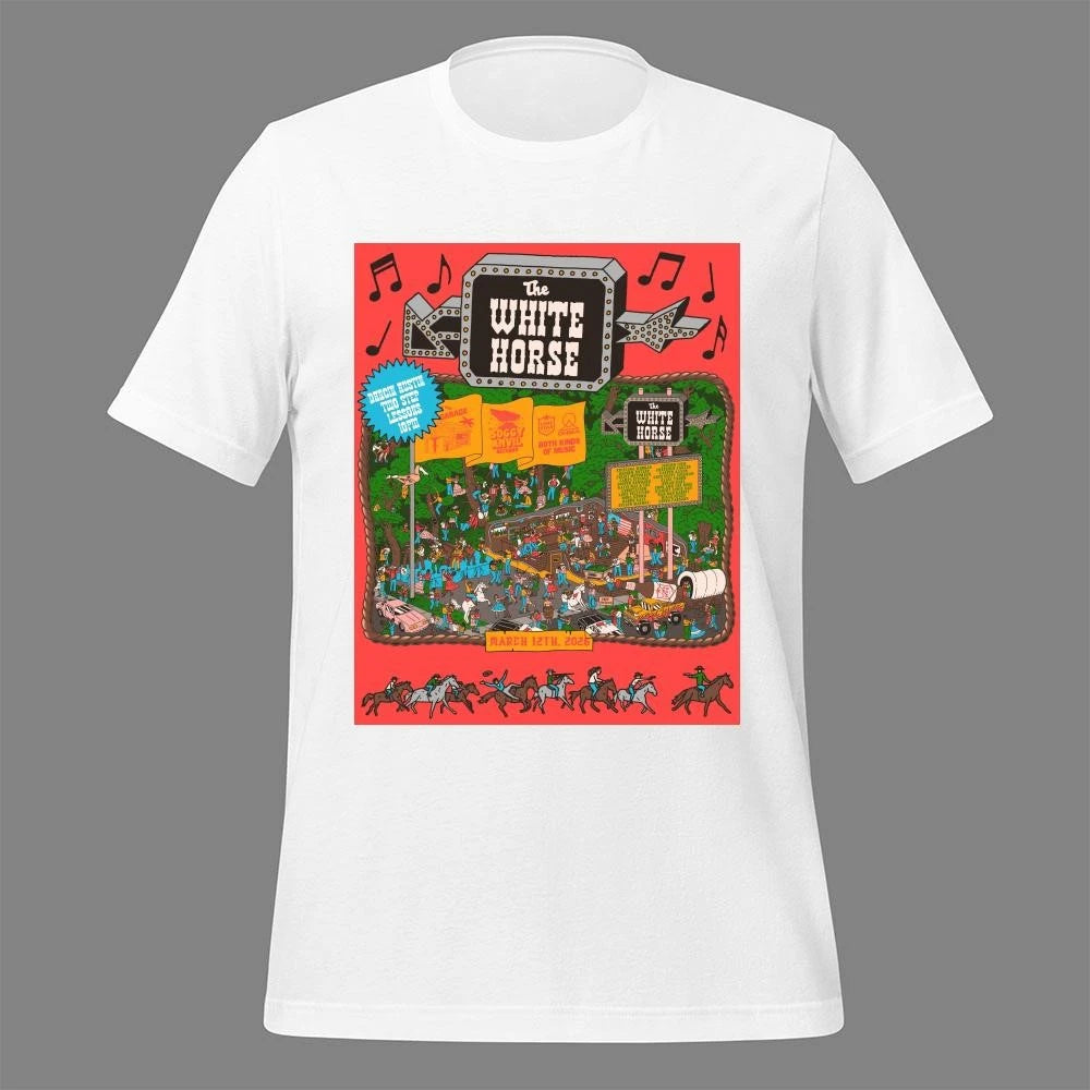 The White Horse Soggy Anvil Records Poster Mar 12 2026 poster Shirt
