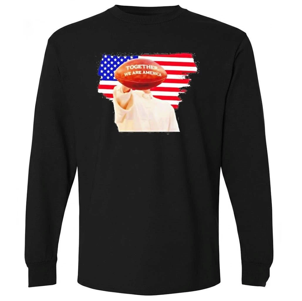 Together We Are America American Flag Football Sports Shirt