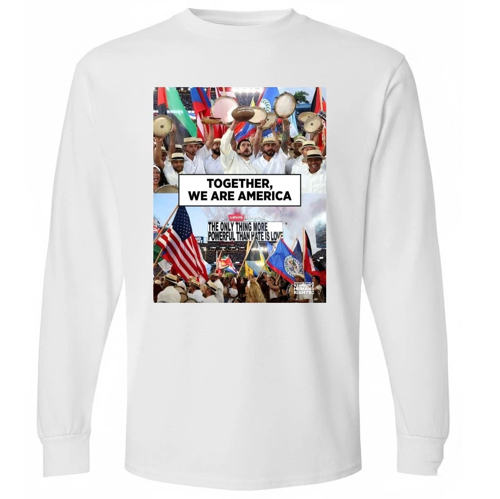 Together We Are America The Only Thing More Powerful Than Hate Is Love Shirt