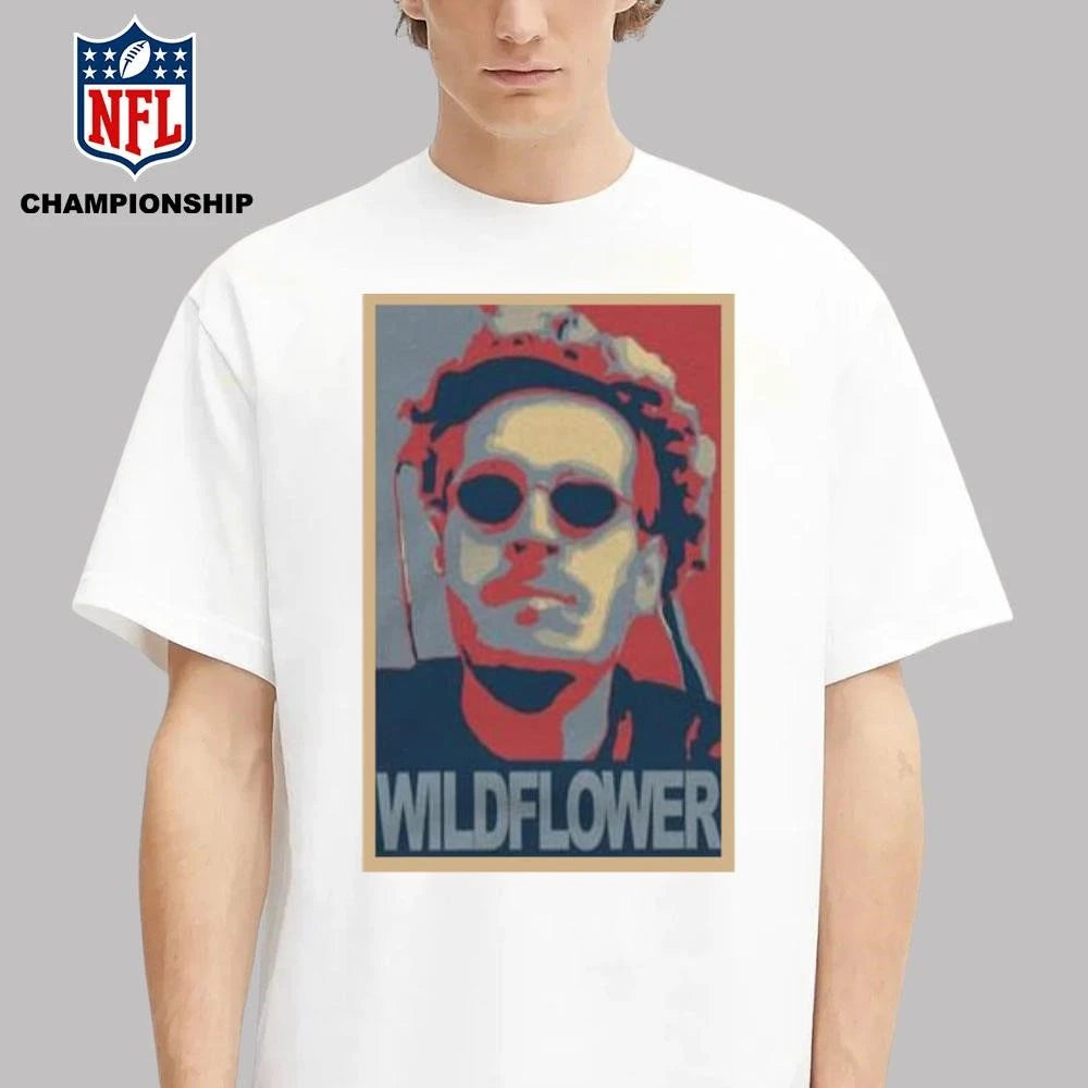 Tom Grossi Wildflower Turquoise Graphic Shirt