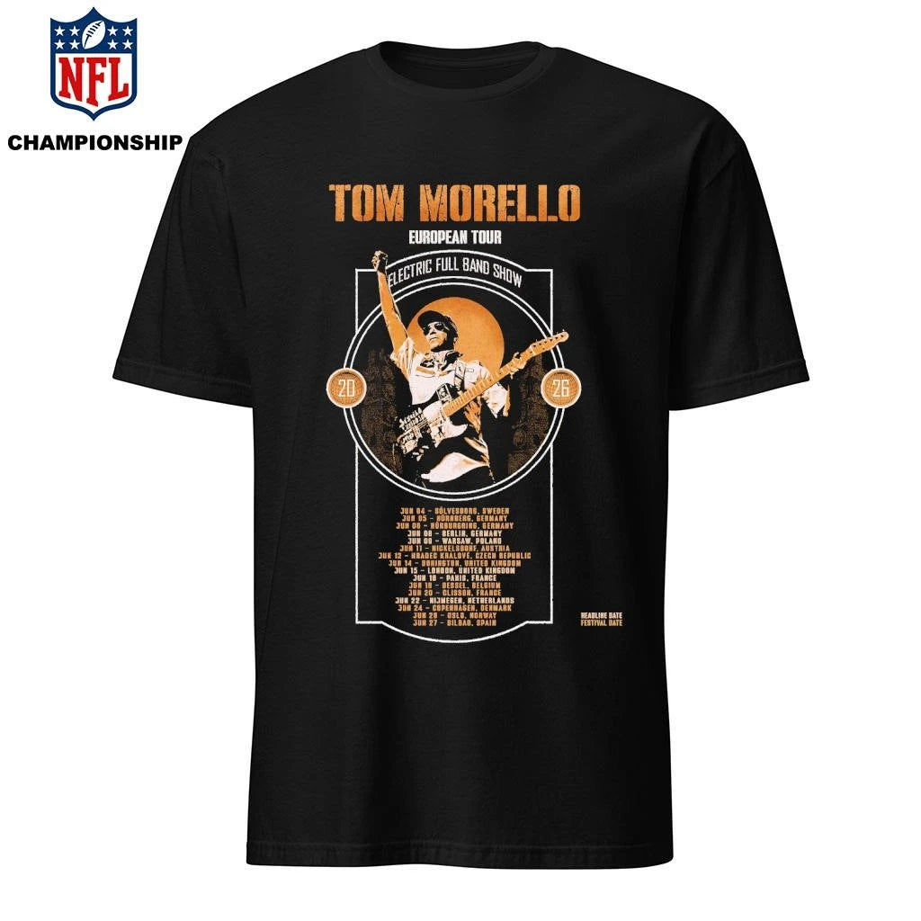 Tom Morello European Tour 2026 Poste Shirt