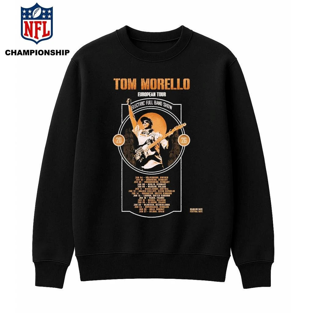 Tom Morello European Tour 2026 Poste Shirt