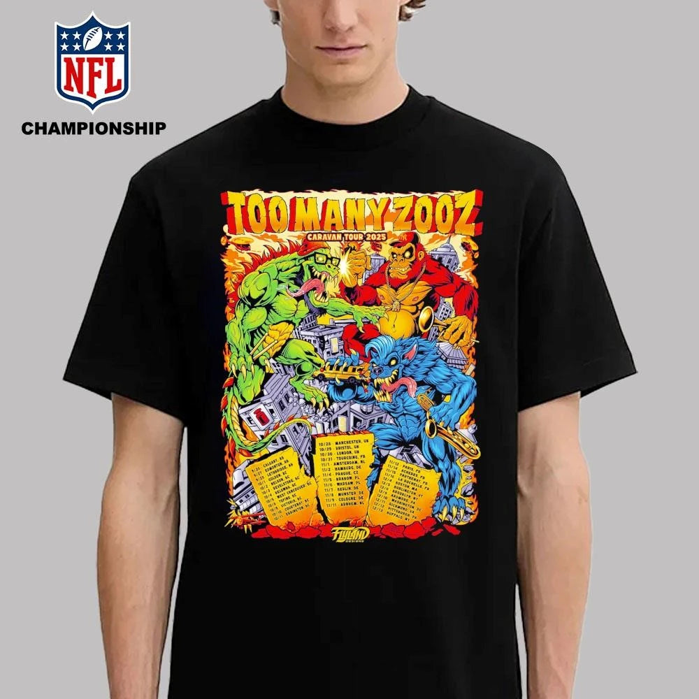 Too Many Zooz Tour Caravan 2025 Poster Shirt