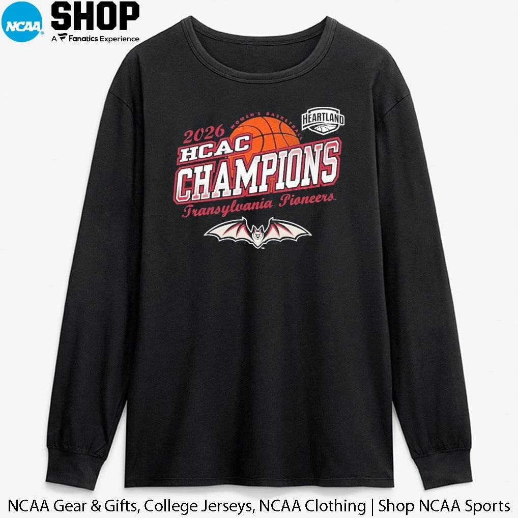 Transylvania Pioneers University Women’s Basketball 2026 HCAC Conference Champions T-Shirt