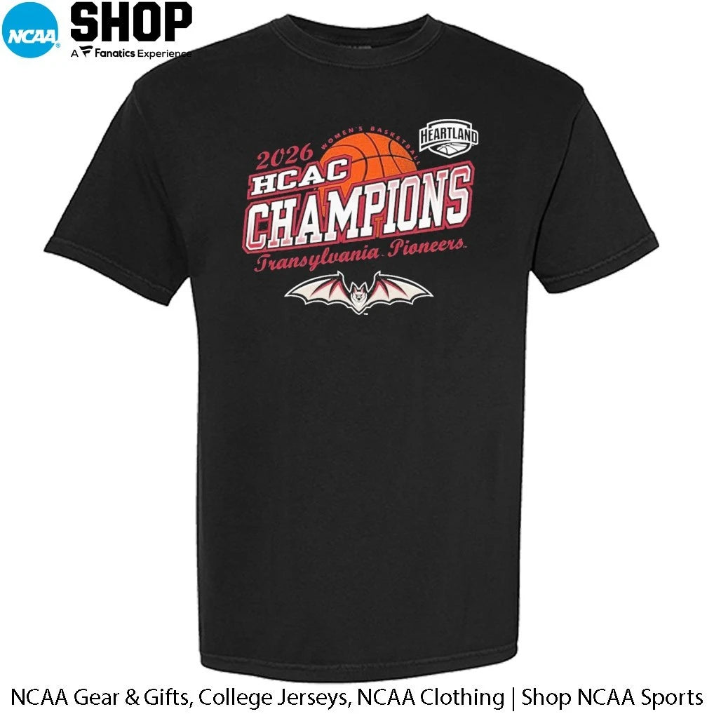 Transylvania Pioneers University Women’s Basketball 2026 HCAC Conference Champions T-Shirt
