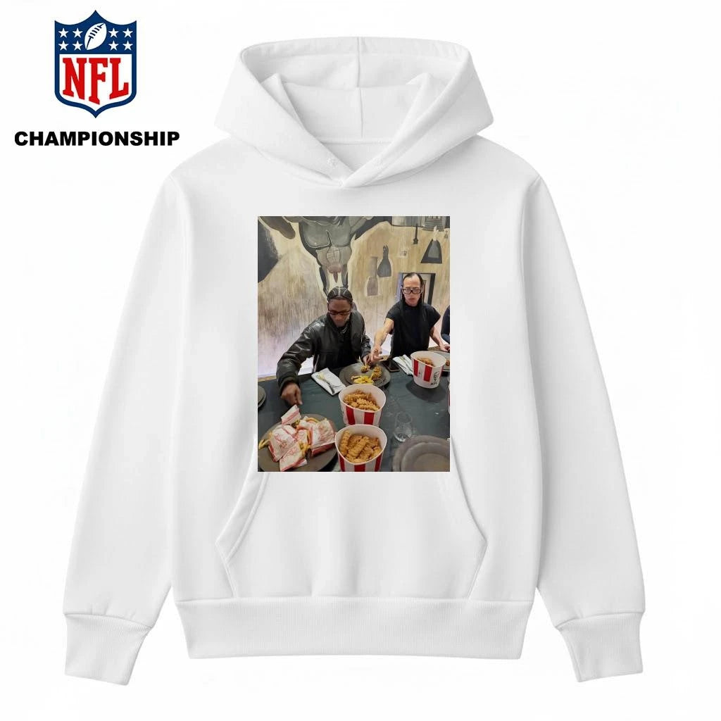 Travis Scott And Rick Owens Eating KFC Together Photo Shirt