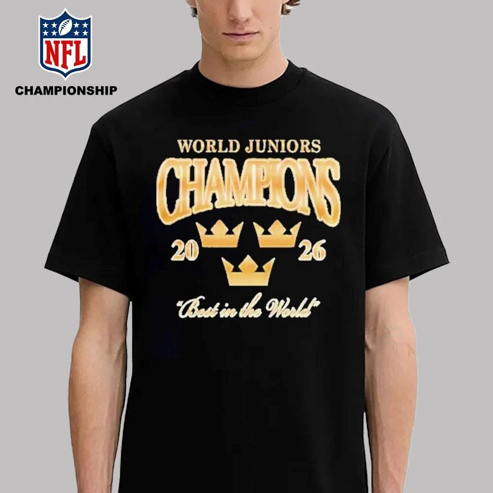 Tre Kronor 2026 World Juniors Champions Best In The World Shirt