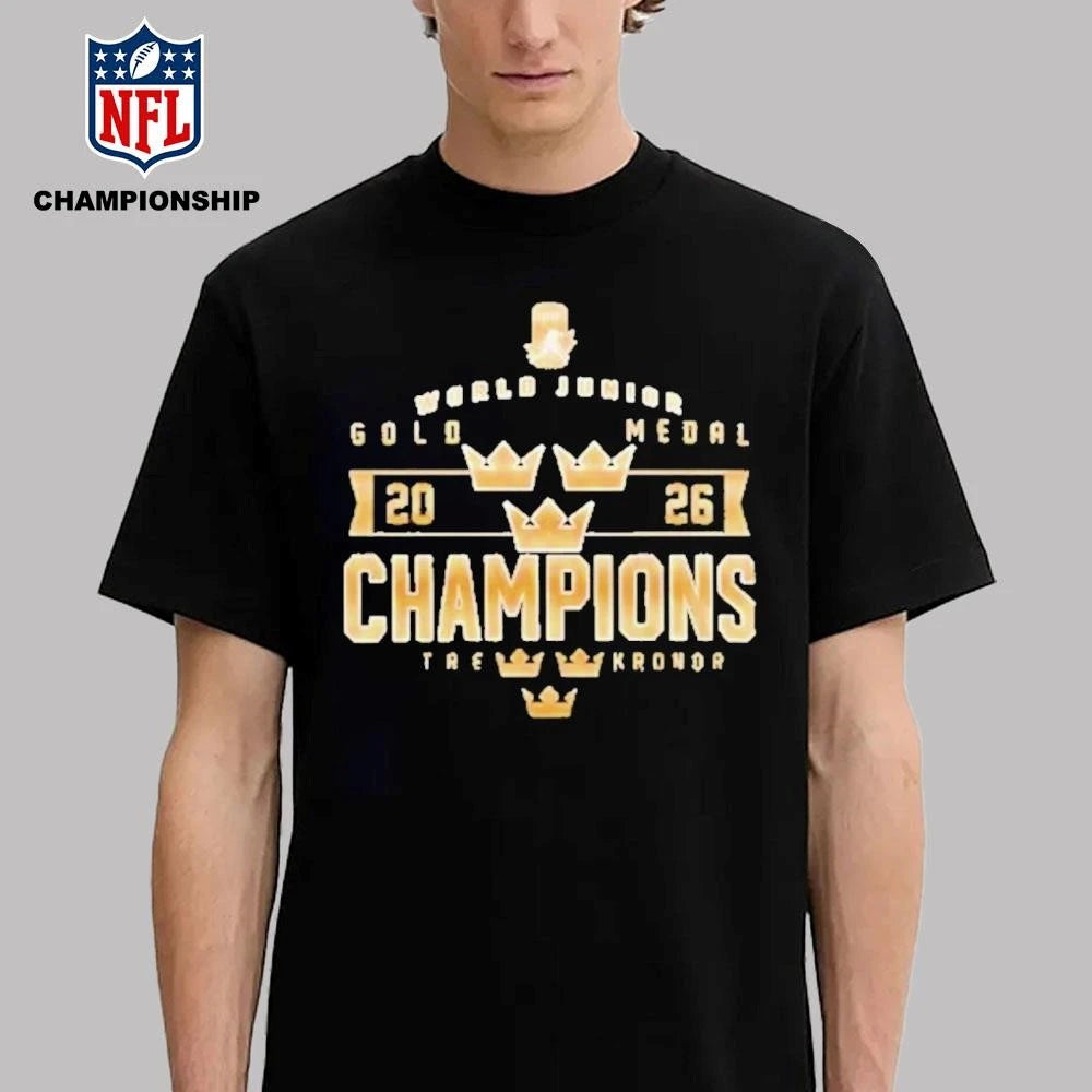 Tre Kronor World Juniors Gold Medal 2026 Champions Shirt