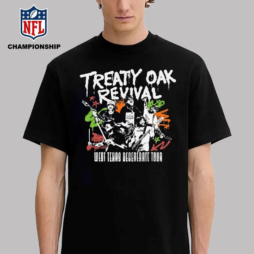 Treaty Oak Revival 2026 Tour West Texas Degenerate Tour Shirt
