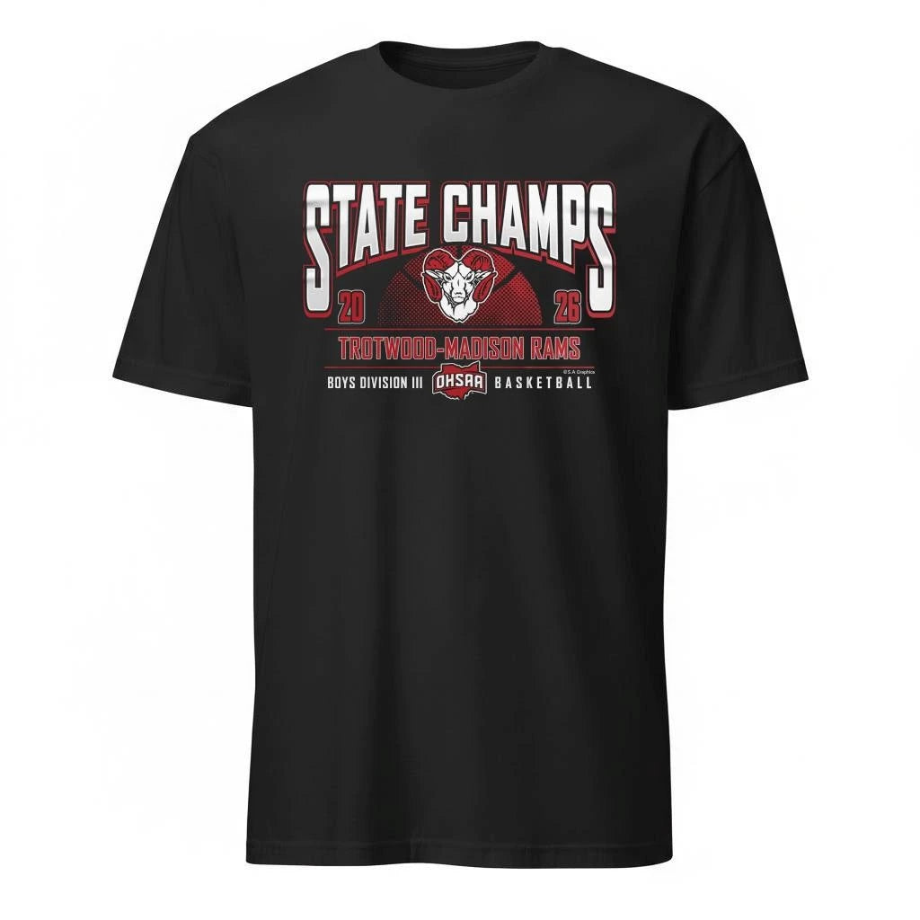Trotwood Rams 2026 OHSAA Boys Basketball D3 State Champions Shirt