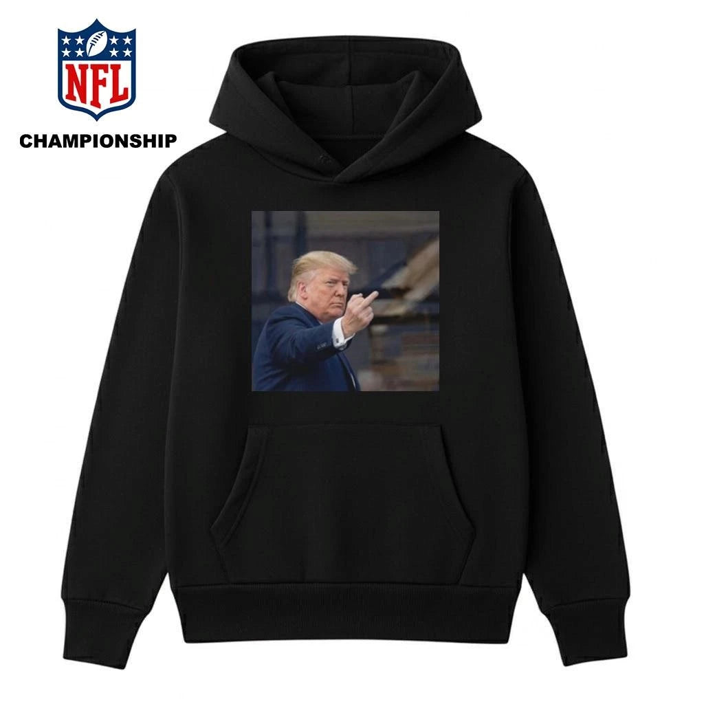Trump Flips Off Middle Finger On Michigan Shirt