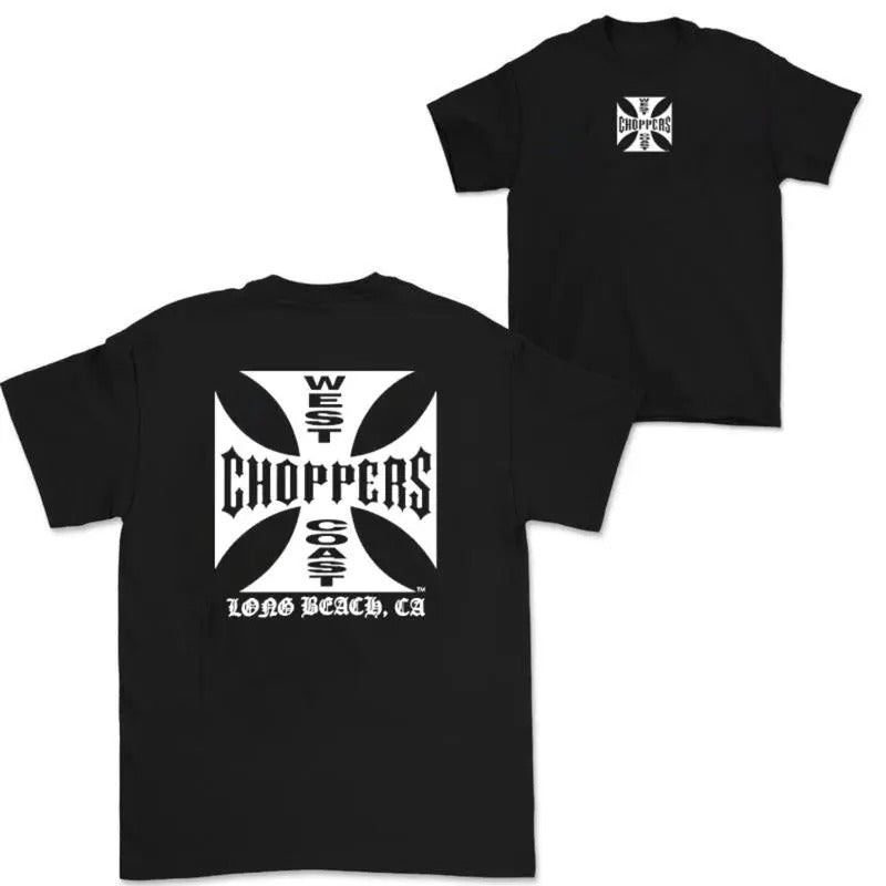 West Coast Choppers Iron Cross Long Beach sweatshirt/hoodie/tshirt , Trending 2024, Double Side,  Gift Shirt, T-Shirt...
