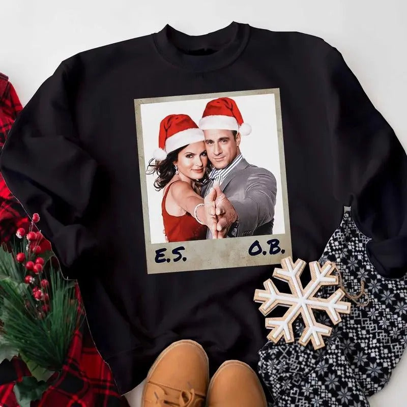 Vintage Elliot Stabler And Olivia Benson Christmas Sweatshirt/hoodie/tshirt, Law And Order Shirt ,SVU Shirt,Special...