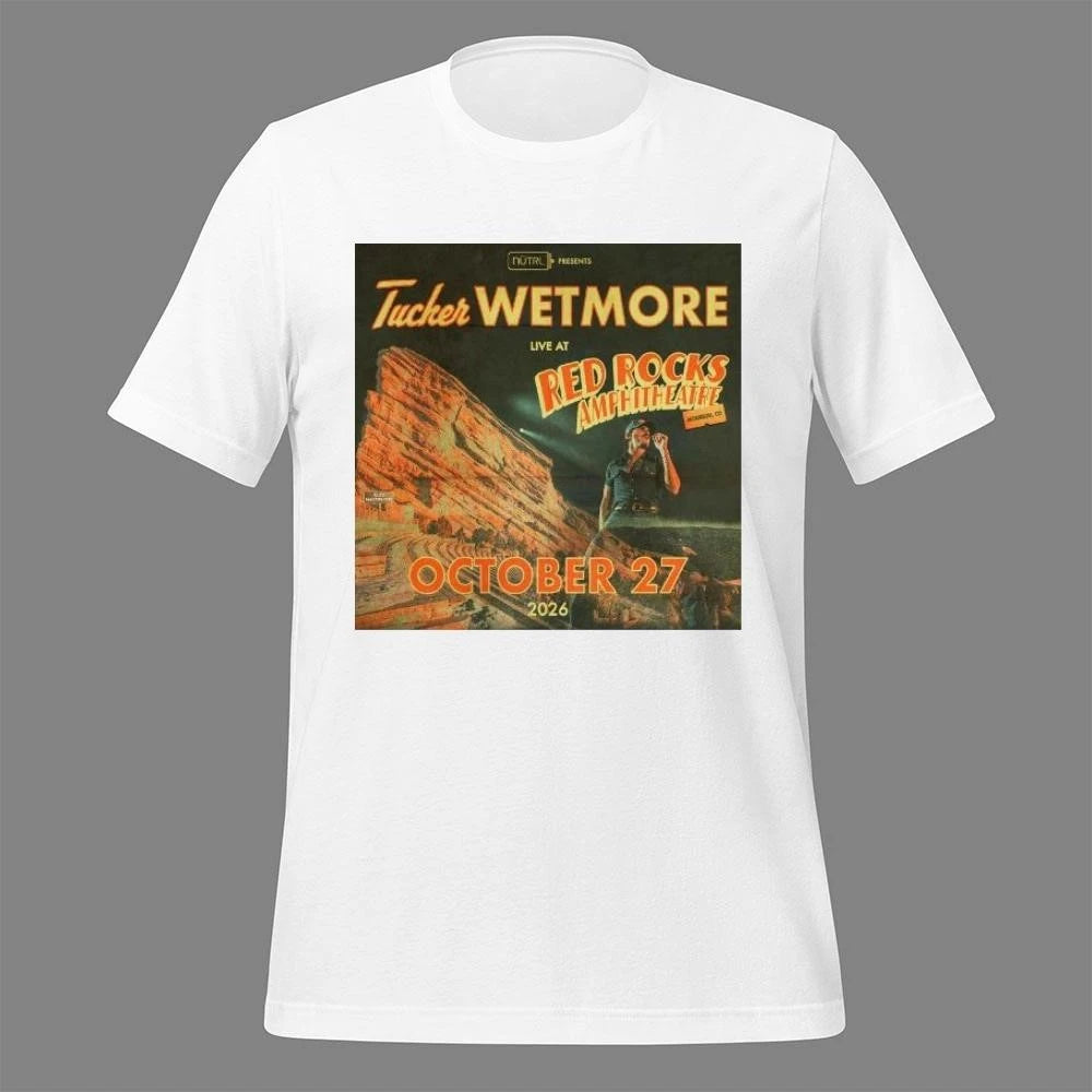 Tucker Wetmore Red Rock Amphitheatre 2026 Morrison CO October 27th Shirt