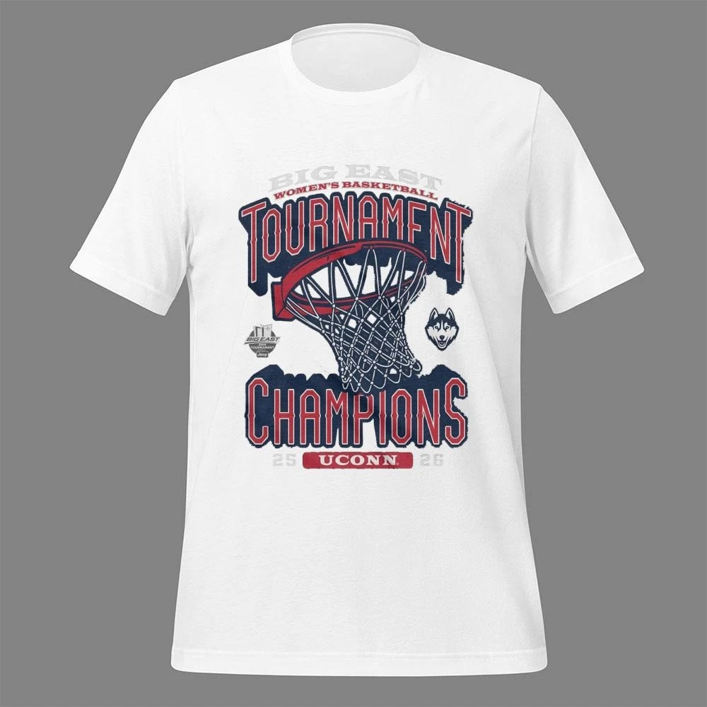 UConn Huskies Women’s Basketball 2026 Big East Tournament Champions Locker Room Shirt