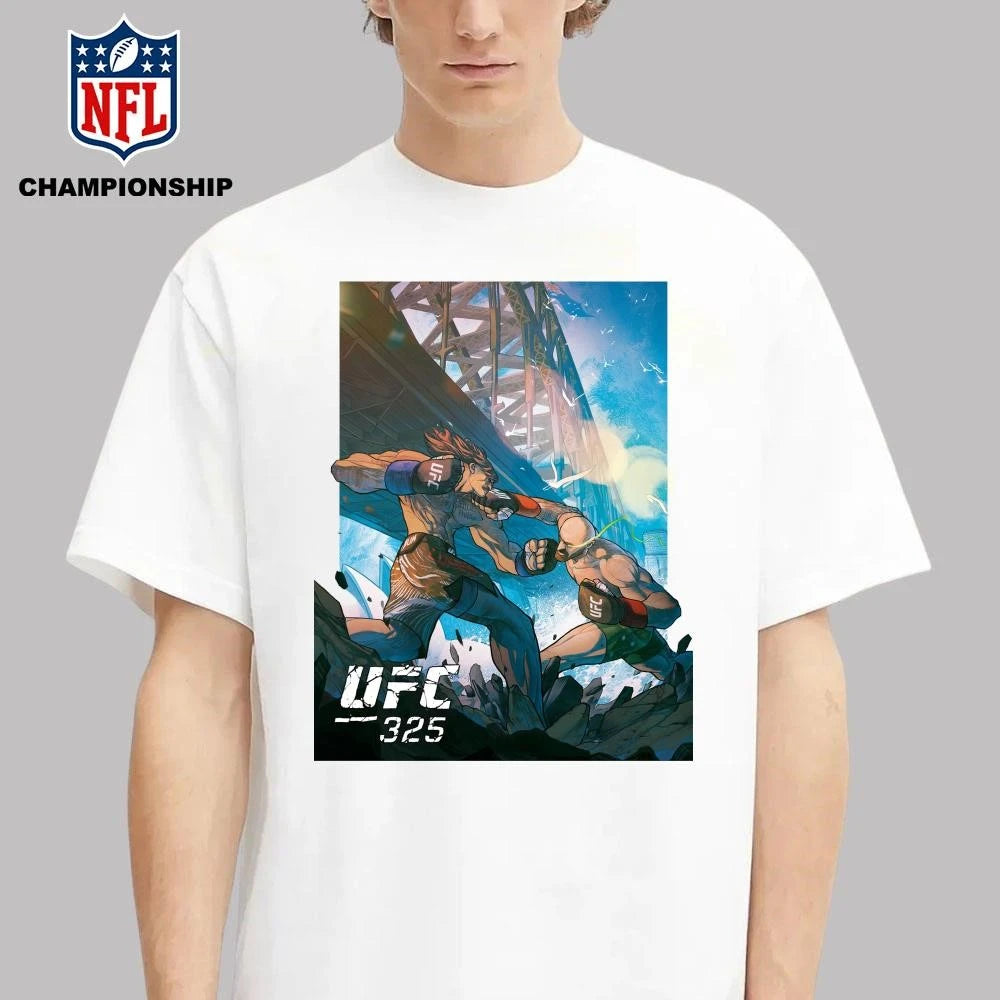 UFC 325 Volkanovski Vs Lopes 2 Artist Series Comic Style Art Poster Shirt