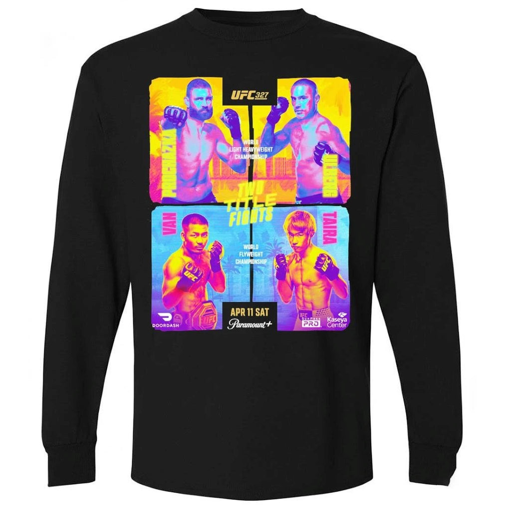 UFC 327 Two Tittle Fights World Light Heavyweight Championship And World Flyweight Championship On April 11 2026 Shirt