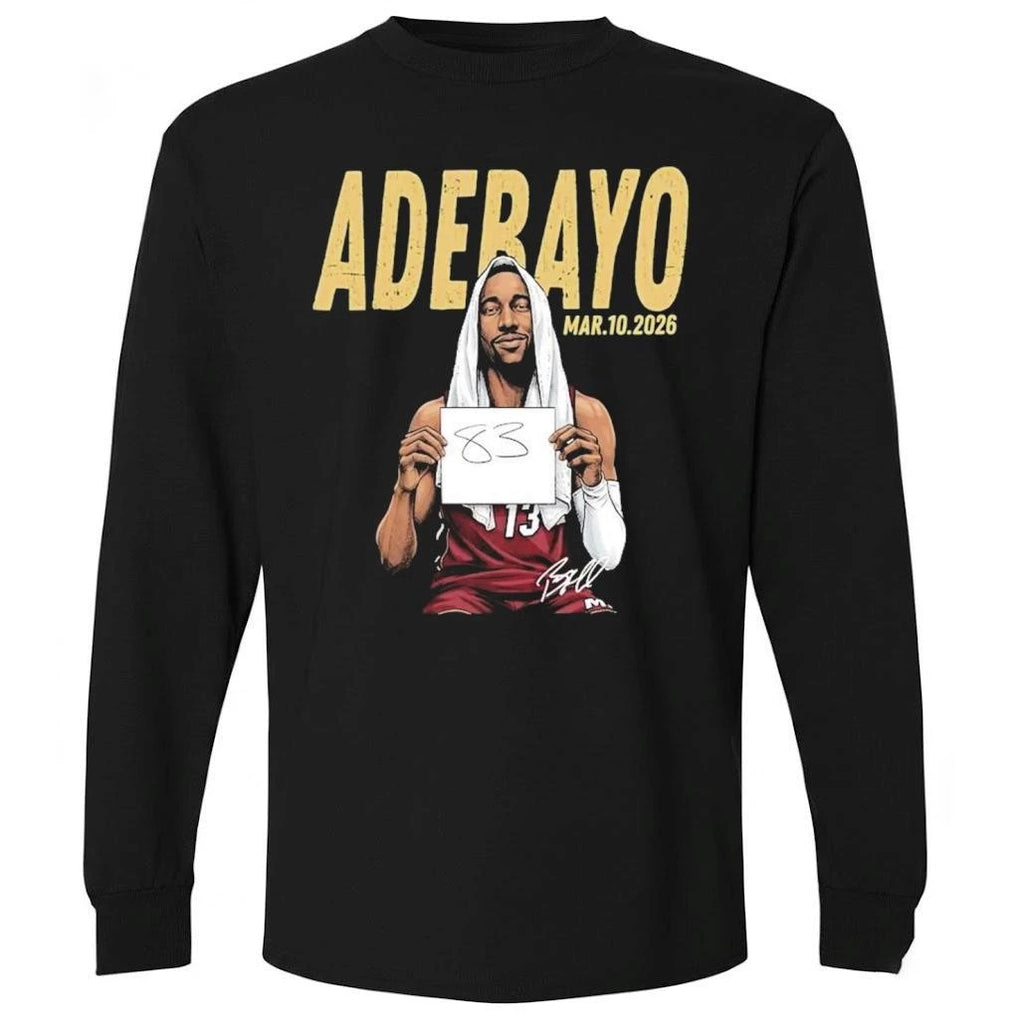 Ultimate Bam Adebayo Career High 83 Miami Basketball Shirt