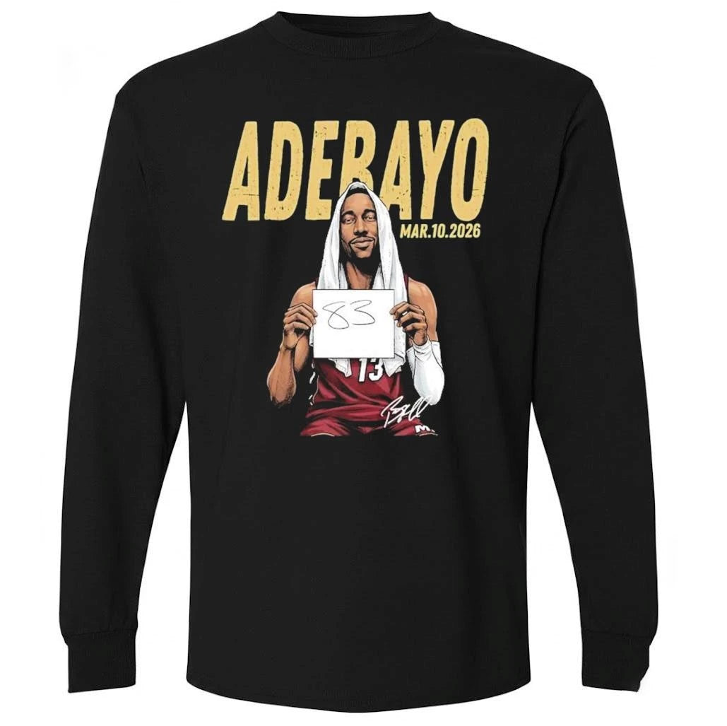 Ultimate Bam Adebayo Career High 83 Miami Basketball Shirt