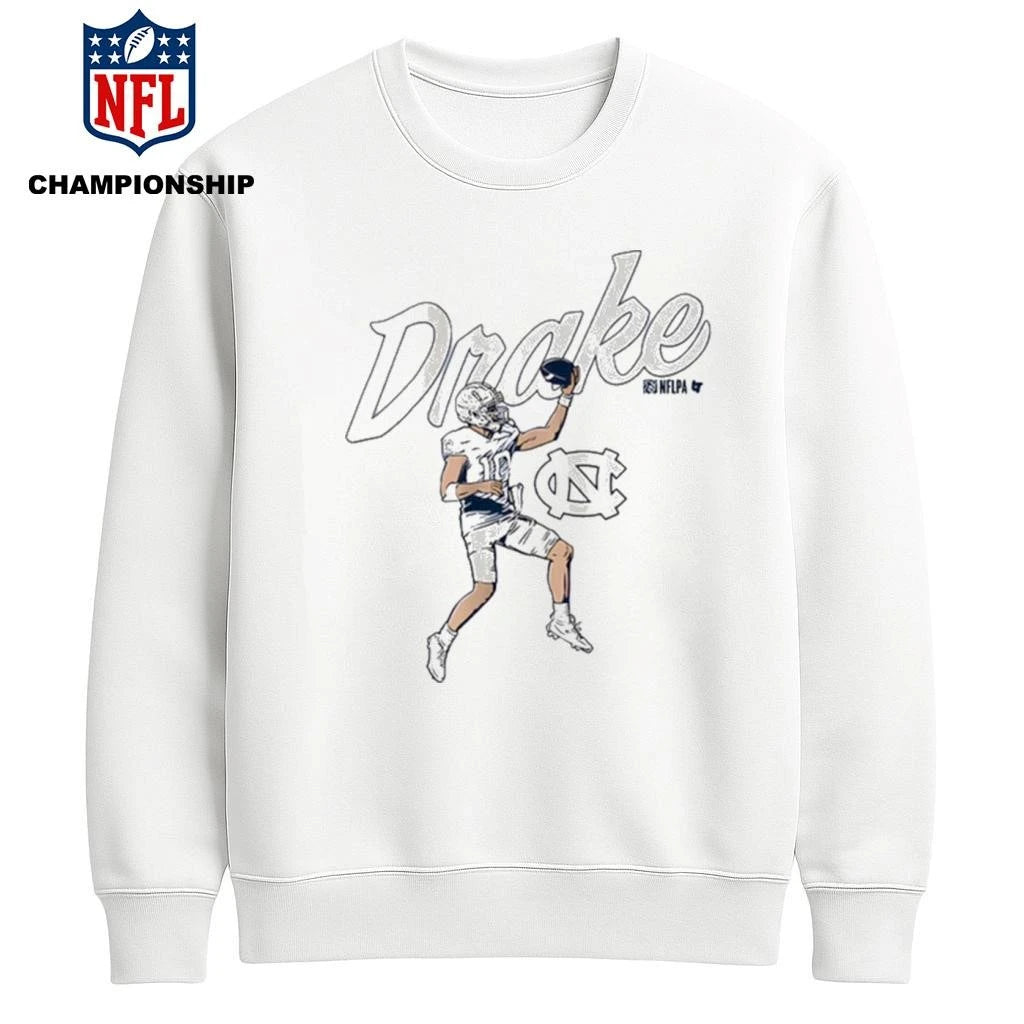UNC Football Drake Maye Finger Roll Pro Shirt