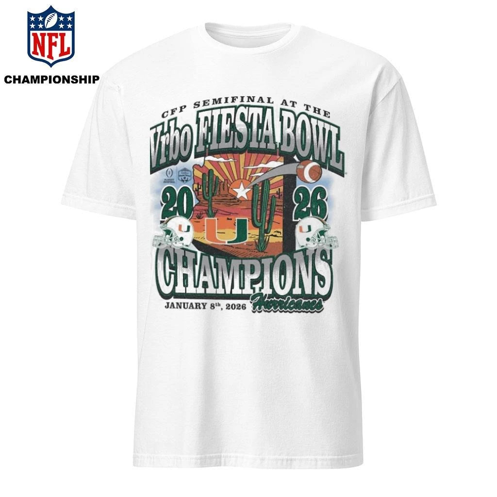 University of Miami Football 2026 Fiesta Bowl Champions Shirt