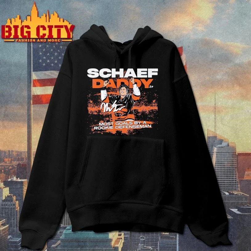 Matthew Schaefer Rookie Defenseman Goal Record Signature Shirt